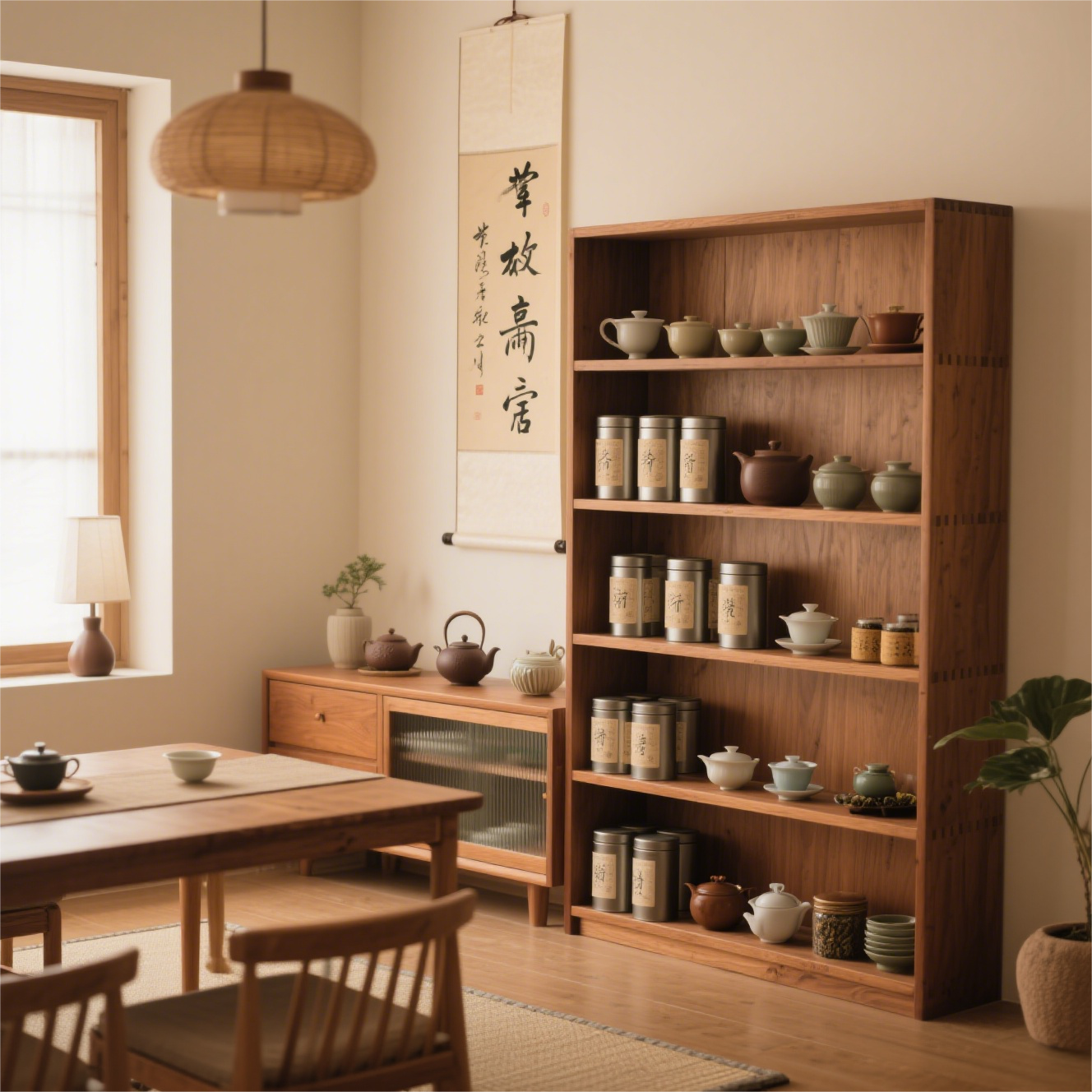 Étagères de couleur en bois assorties avec des styles de design d'intérieur